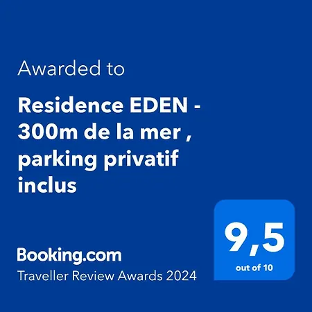 Eden - 300m De La Mer , Parking Privatif Inclus شقة